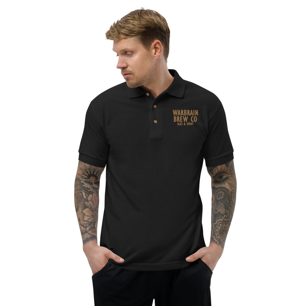 Embroidered Warbrain Logo Polo Shirt - Image 4