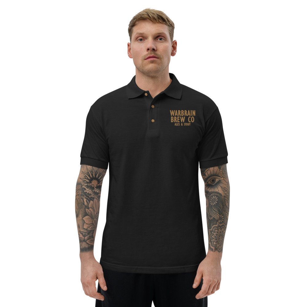 Embroidered Warbrain Logo Polo Shirt - Image 3